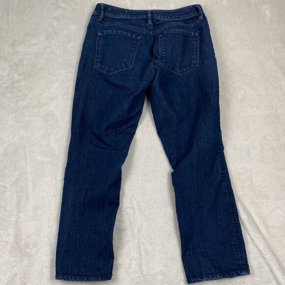Ann Taylor Loft Woman's Jeans Size 25 Curvy Kick Crop Dark Wash Straight Leg - Picture 8 of 9